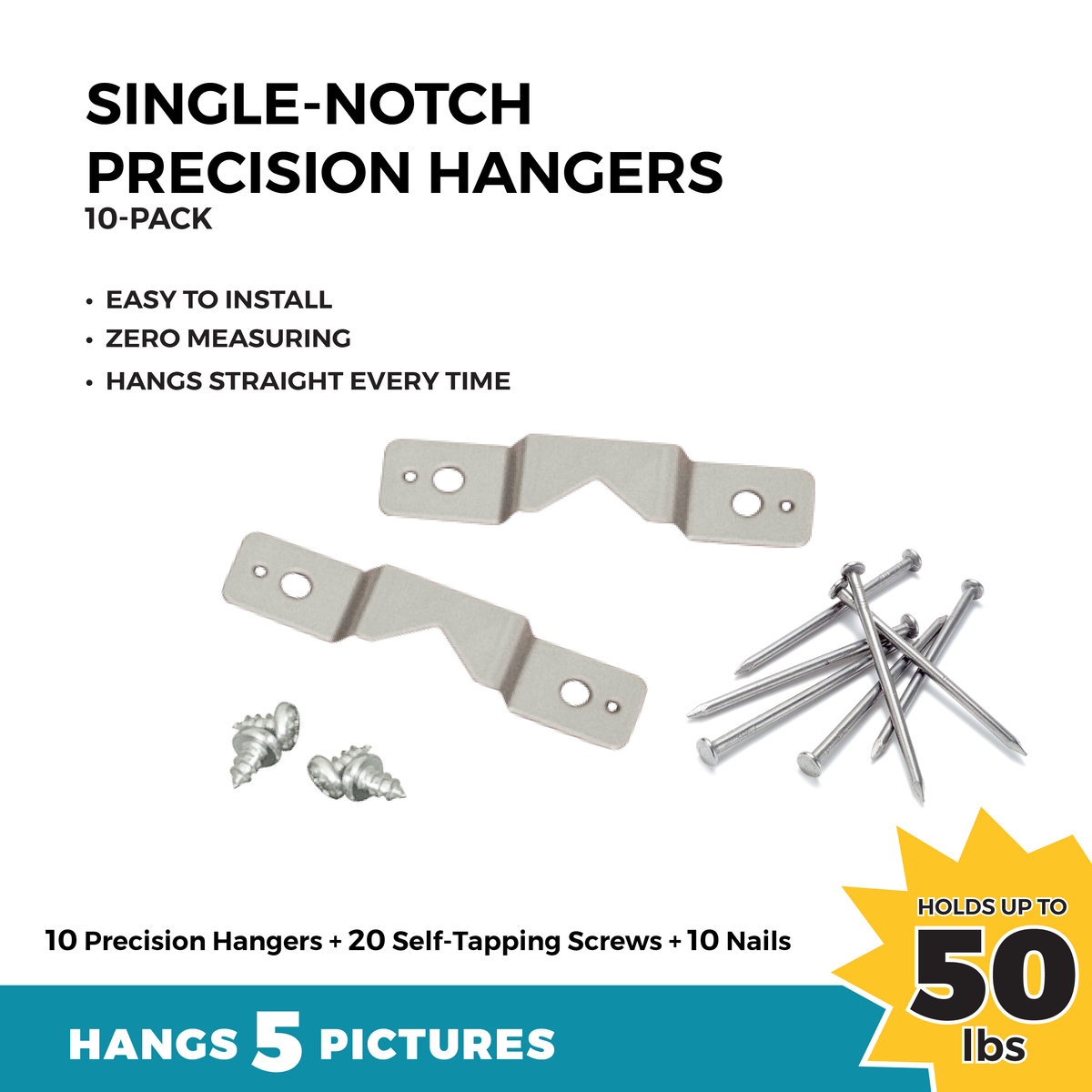 One Inche Hanger Single-Notch Precision Hangers (10-Pack)